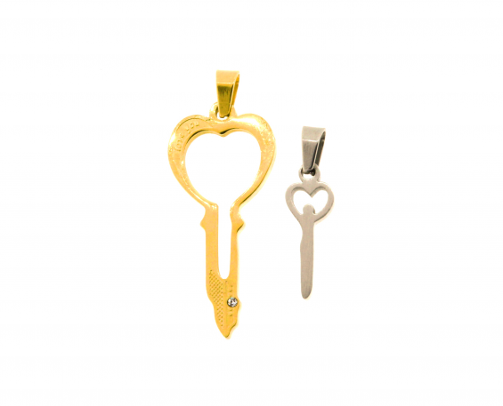 DIJE LLAVE DE ACERO INOXIDABLE