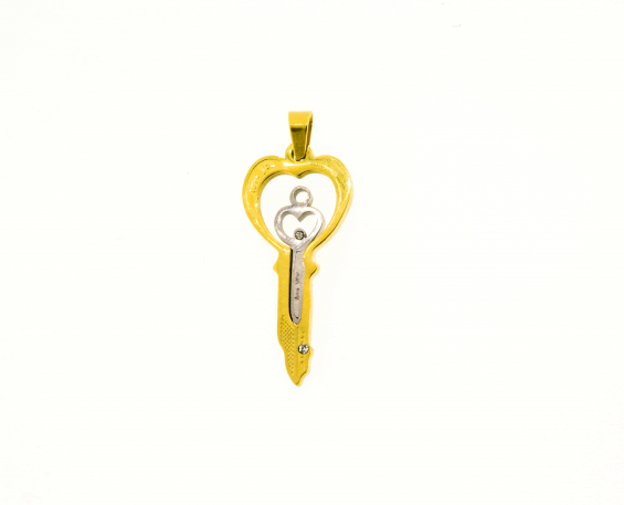 DIJE LLAVE DE ACERO INOXIDABLE