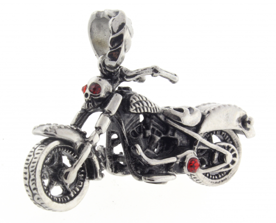 DIJE MOTOCICLETA DE ACERO INOXIDABLE