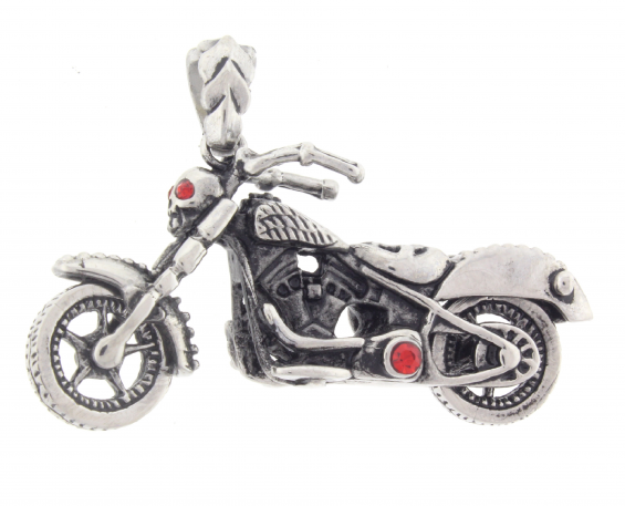 DIJE MOTOCICLETA DE ACERO INOXIDABLE