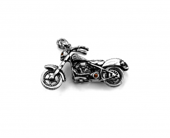 DIJE MOTOCICLETA DE ACERO INOXIDABLE