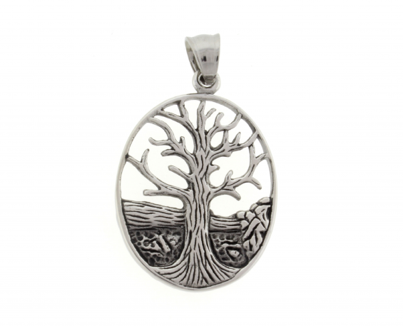 DIJE ÁRBOL DE LA VIDA DE ACERO INOXIDABLE