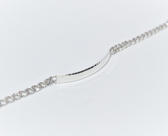 Esclava de plata de 20 cm