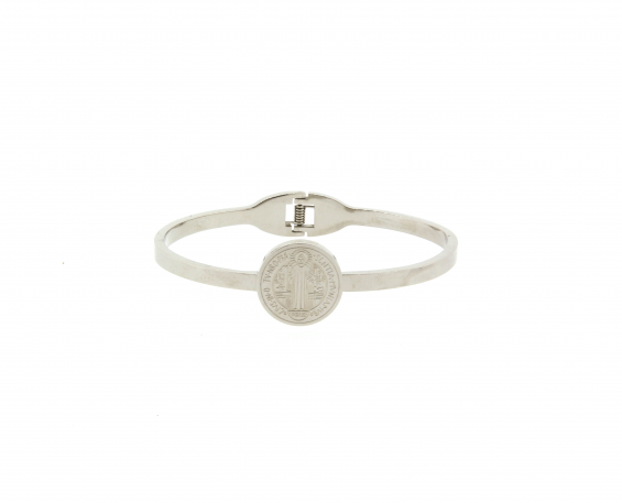 BRAZALETE DE SAN BENITO EN ACERO INOXIDABLE