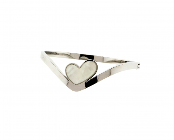 BRAZALETE DE CORAZONES EN ACERO INOXIDABLE