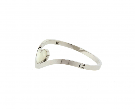 BRAZALETE DE CORAZONES EN ACERO INOXIDABLE