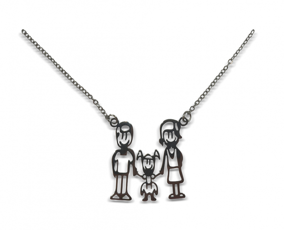 Collar familia niña