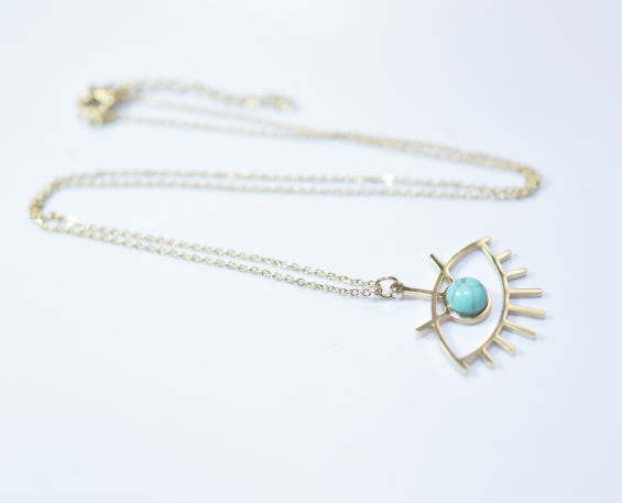 COLLAR OJO DORADO
