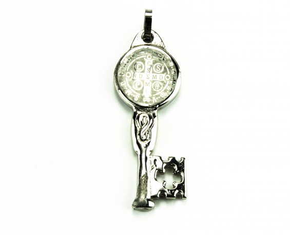 LLAVE SAN BENITO GRANDE DE ACERO INOXIDABLE