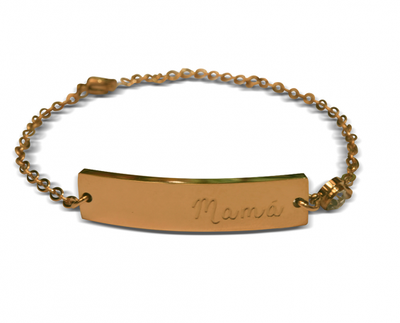 Pulsera Mamá dorada