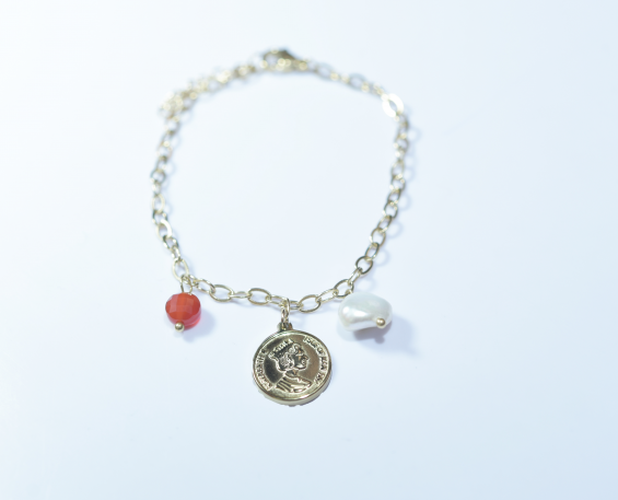 PULSERA MONEDA REINA