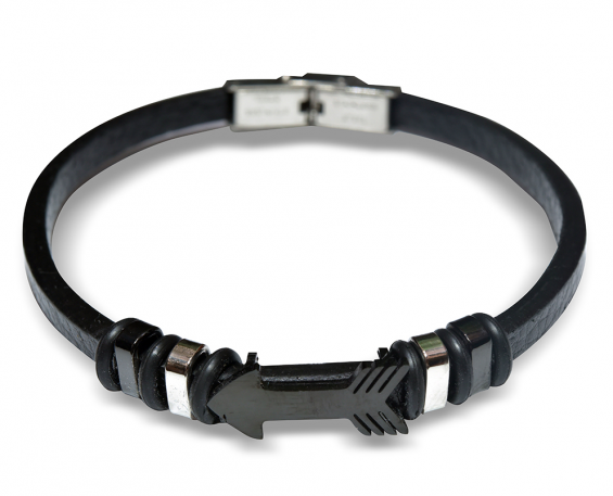 Pulsera de piel con flecha