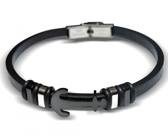 PULSERA DE CAUCHO ANCLA