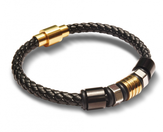 Pulsera con broches de acero