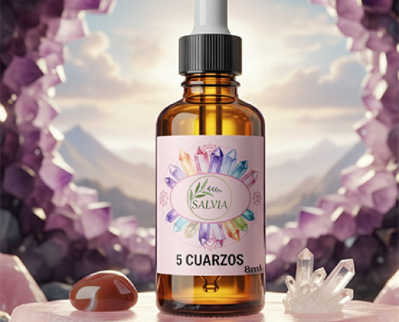 ESENCIA SALVIA 08 ML 5 CUARZOS