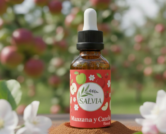 ESENCIA SALVIA 08 ML MANZANA CANELA