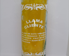 VELA AROMÁTICA LLAMA CLIENTES