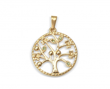 DIJE ÁRBOL DE LA VIDA PIEDRAS PRECIOSAS