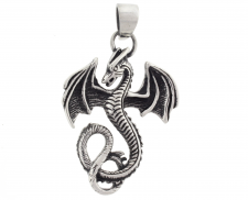 DIJE DRAGÓN DE ACERO INOXIDABLE 