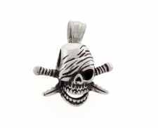 DIJE PIRATA DE ACERO INOXIDABLE 