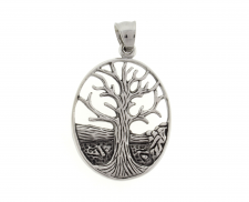 DIJE ÁRBOL DE LA VIDA DE ACERO INOXIDABLE