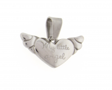 DIJE CORAZON DE ACERO INOXIDABLE 