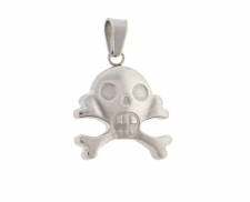 DIJE CALAVERA DE ACERO INOXIDABLE