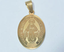 Dije virgen dorado