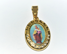 DIJE VIRGEN DEL CARMEN DE ACERO INOXIDABLE