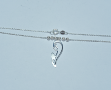 Collar de plata de madonna