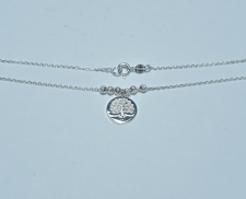 Collar de plata de arbol de la vida