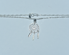 Collar de plata de atrapasueños