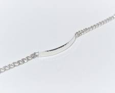 Esclava de plata de 20 cm