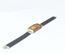 Pulsera de plata con ambar