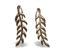 Aretes de hojas 