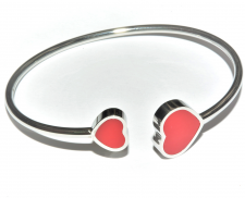 BRAZALETE CORAZÓN ESMALTADO