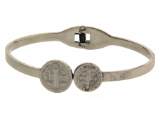 BRAZALETE DE SAN BENITO EN ACERO INOXIDABLE