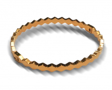 Brazalete rombos dorado 
