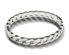 Pulsera cadena plateada