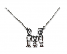Collar familia niña