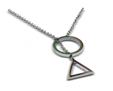 Collar círculo y triangulo 