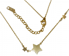 COLLAR ESTRELLAS DE ACERO INOXIDABLE 