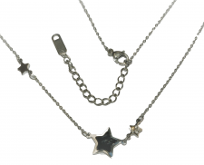 COLLAR ESTRELLAS DE ACERO INOXIDABLE 