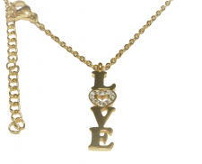 COLLAR LOVE DE ACERO INOXIDABLE 
