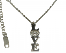 COLLAR LOVE DE ACERO INOXIDABLE 