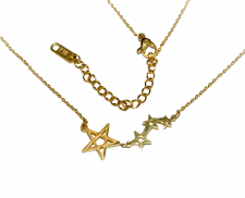 COLLAR ESTRELLAS DE ACERO INOXIDABLE 