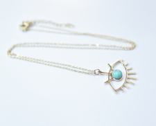 COLLAR OJO DORADO