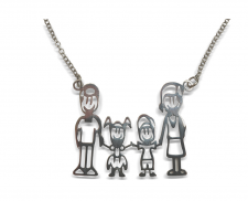 COLLAR DE ACERO INOXIDABLE FAMILIA. 