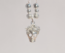DIJE DE PLATA DE CALAVERA