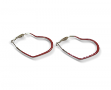 ARETES ROJOS DE CORAZÓN
